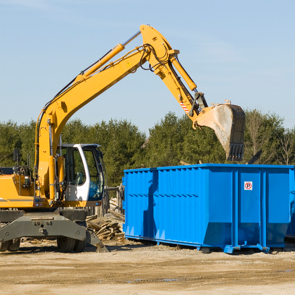 what size residential dumpster rentals are available in Bethlehem Village